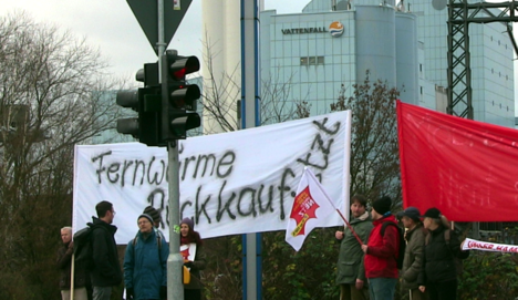 Demo zum Rückkauf des Hamburger Fernwärmenetzes
