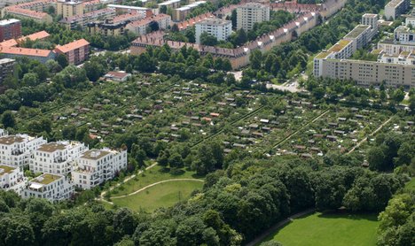 Kleingartenanlage in München-Schwabin