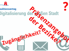 Bei der Digitalisierung der Hamburger Bezirksämter sind Einschnitte beim Bürgerservice zu befürchten.