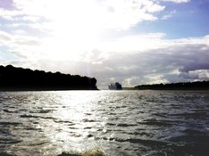 Hafen.jpg Schiff an Hamburgs Hafeneinfahrt